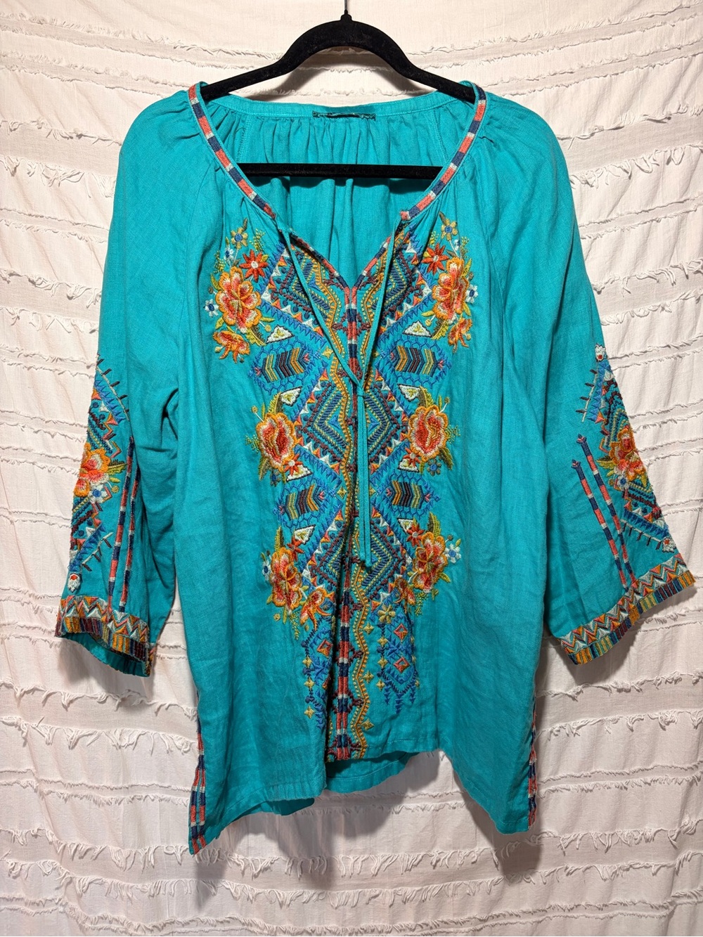 Johnny Was Sentrie Peasant Blouse